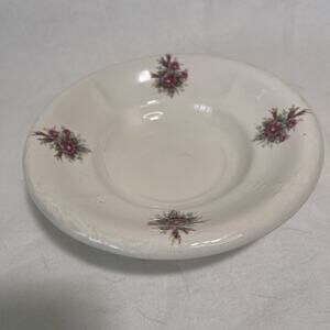 Vintage Athena California VB 7 1/2” Pink Roses Bowl / Basin For Pitcher USA